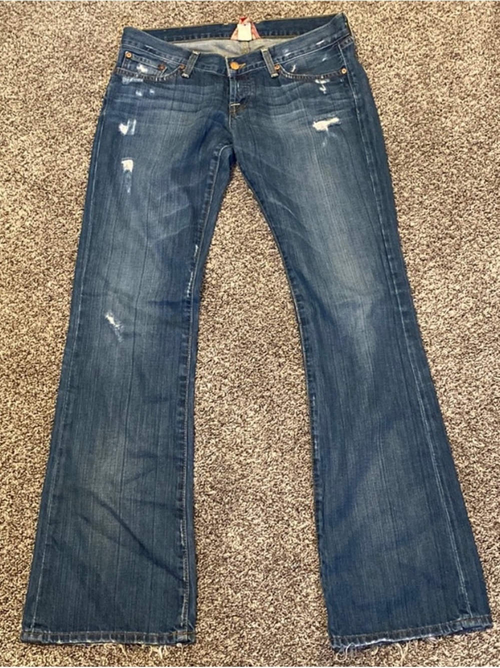 Vintage Lucky Brand Lil Maggie Low Rise Flare 100% Cotton Size 8